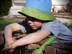 Gardening 101... | A shot of Dylan helping with the planting… | Flickr
