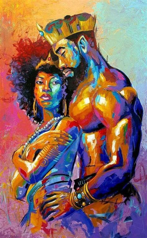 Black love royalty | African american wall art, Black artwork, Black love art