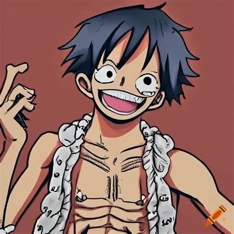 Luffy disappointed emoticon on Craiyon