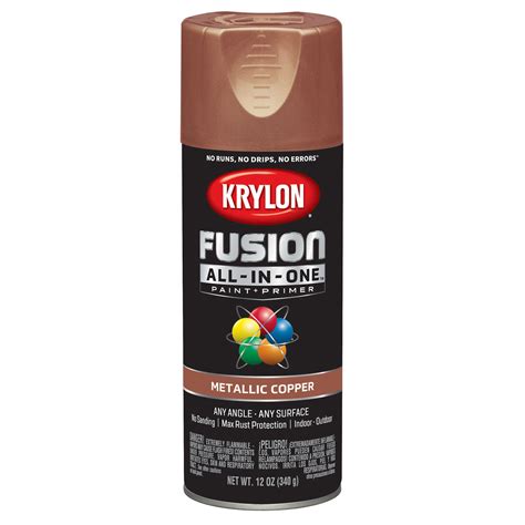 Krylon Fusion All-In-One Metallic Copper Paint + Primer Spray Paint 12 oz. - Ace Hardware