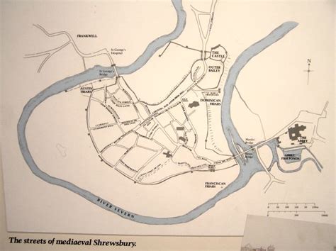 Shrewsbury Streetplan | Shrewsbury museum map of the town in… | Flickr