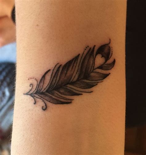 Angel feather tattoo | Feather tattoos, Feather ring tattoo, Tattoo ...