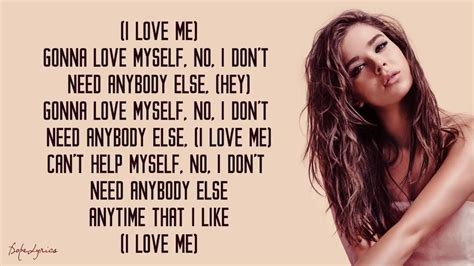 Hailee Steinfeld - Love Myself (Lyrics) 🎵 - YouTube