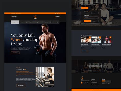 Gym website design by Shakil Khan on Dribbble