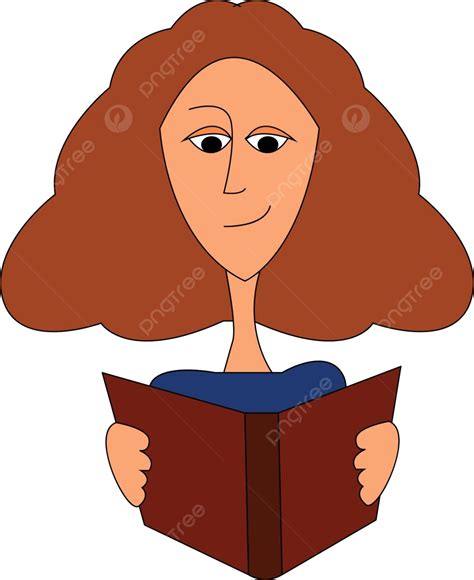A Girl Engrossed In Reading A Book Depicted In A White Background Vector Illustration Vector ...