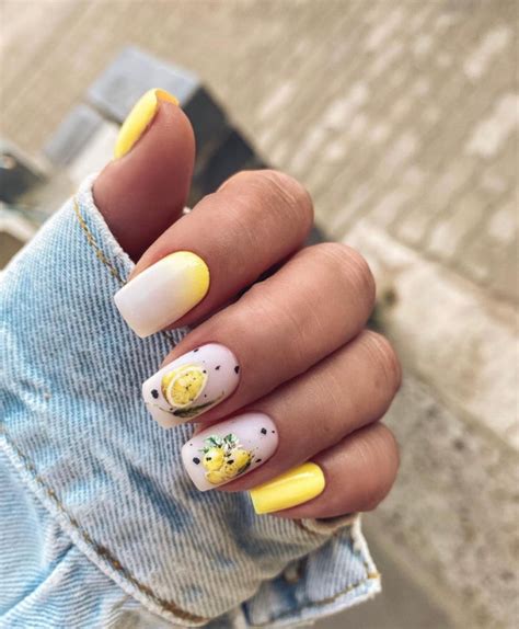 41 Best Spring Nails For 2022 Lemon Yellow Nail Design | atelier-yuwa ...