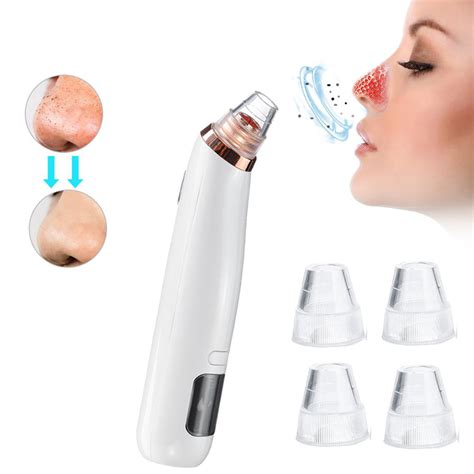 Blackhead Remover Vacuum, Facial Pore Sucker,Electric Blackhead Vacuum Cleaners,Whitehead ...