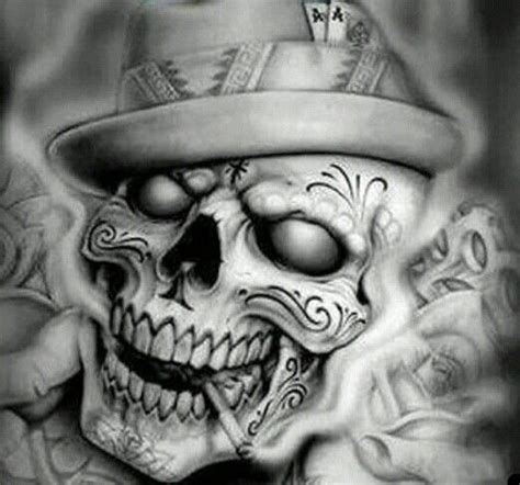 Chicano arte … | Lowrider art, Skull tattoo design, Skull tattoos