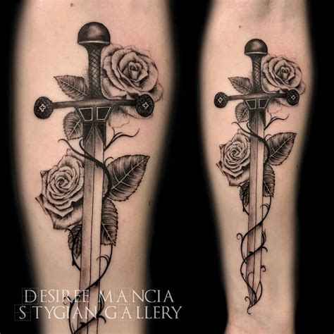 Aggregate more than 72 rose and sword tattoo latest - in.cdgdbentre