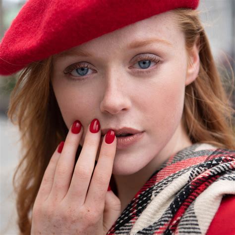 That feeling when your new nail shade leaves you speechless. Try "Red Heads Ahead" from the OPI ...