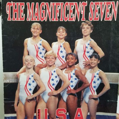 School Folder 1996 Olympic Gymnastic Team Magnificent Seven Gold Medal Team USA | eBay ...