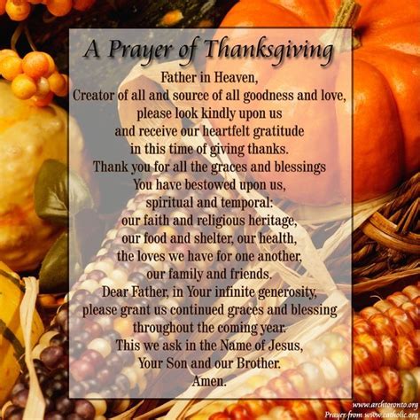 Thanksgiving Prayer 2024 - Joann Brandie
