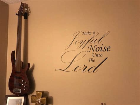 Make a Joyful Noise Unto the Lord Vinyl Wall Decal Faith Music | Etsy