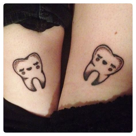 Sweet tooth tattoo, matching. Sarah Whitehouse, @warahshitehouse Small ...