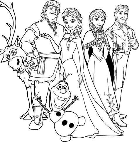 FREE Kids Printable Frozen Coloring Pages: Elsa, Anna, & Olaf Disney Pictures