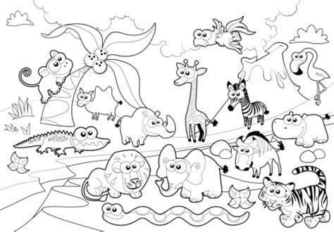 20+ Free Printable Zoo Coloring Pages - EverFreeColoring.com