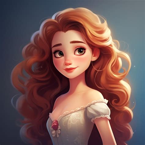 Premium AI Image | Ilustration Art Disney Style Fairytale Theme Funny Fairy Tale Princess Carto ...