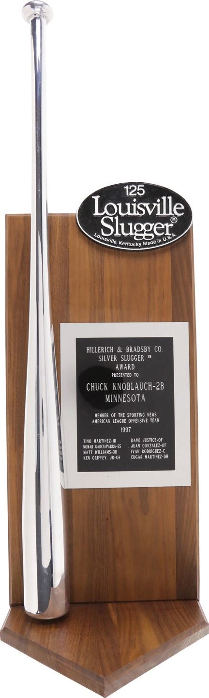 1997 Chuck Knoblauch Silver Slugger Award