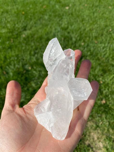 Raw Quartz Crystal Cluster raw quartz cluster Crystal | Etsy