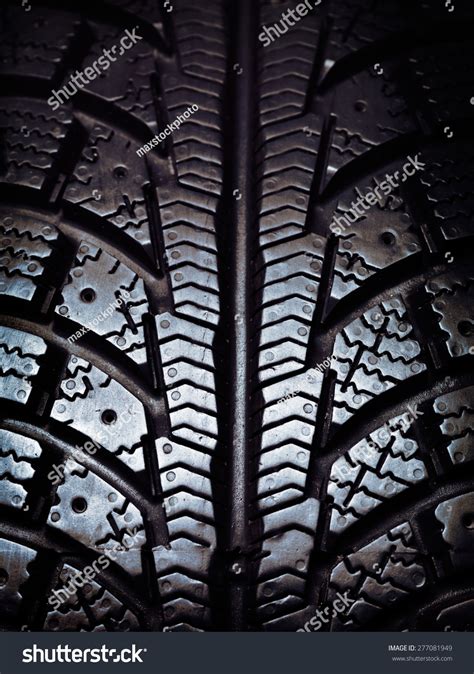 Closeup Winter Snow Tire Tread Stock Photo 277081949 - Shutterstock