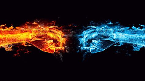 Fire and Ice Wallpapers - Top Free Fire and Ice Backgrounds ...