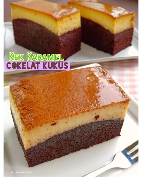 Resep Cake Cokelat Puding Karamel Kukus, Dessert Lembut Memanjakan Lidah - Resep Kekinian