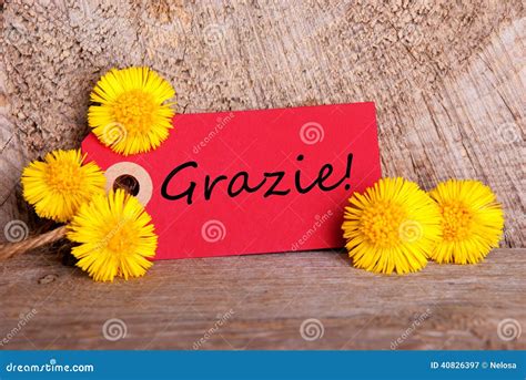 Red Tag with Grazie stock image. Image of customers, celebration - 40826397