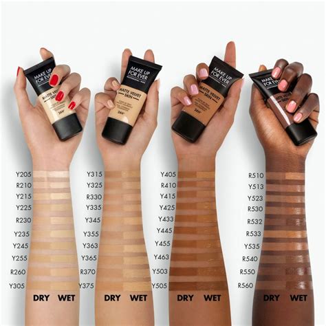 Makeup Forever Matte Foundation Swatches | Makeupview.co