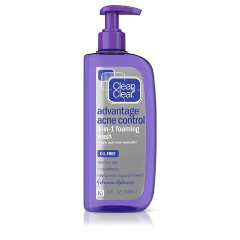 Clean & Clear Advantage Acne Control 3-in-1 Foaming Wash, 8 Fl. Oz Face Wash | Meijer Grocery ...