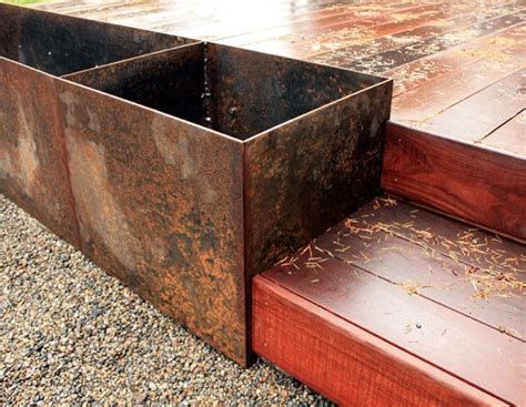 Iron planter boxes | Steel planters, Metal planter boxes, Metal planters