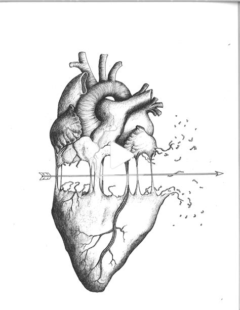 Heartbreak #pendrawing #drawing #heartbreak #inkweaver #art # ...