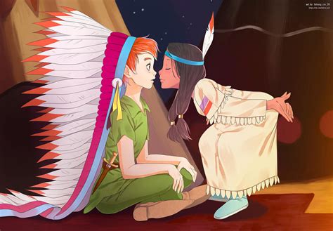 Peter Pan and Tiger Lily by falsing-cry-39 on DeviantArt