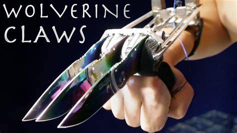 How To Make WOLVERINE CLAWS! - Rainbow Metal, Automatic, Spring Loaded (X-Men) - YouTube