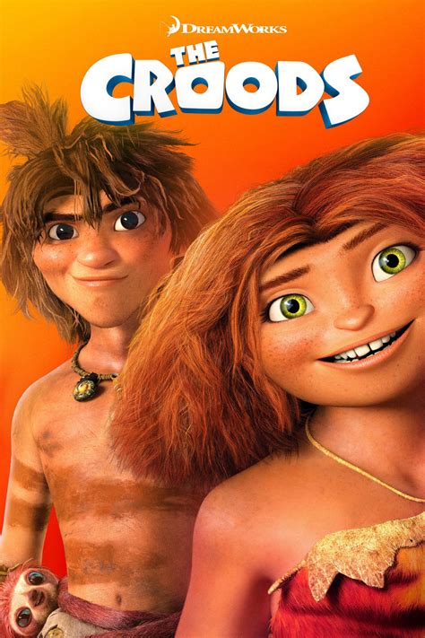 Download The Croods Orange Movie Poster Wallpaper | Wallpapers.com