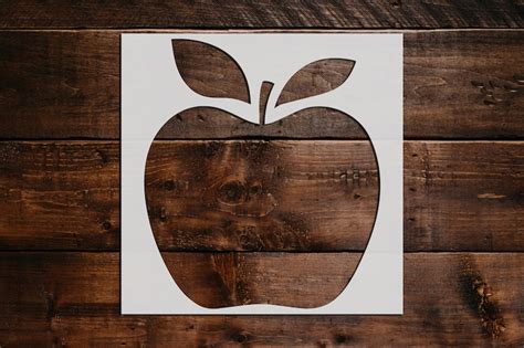 Apple Stencil Reusable Apple Stencil Art Stencil DIY Craft - Etsy