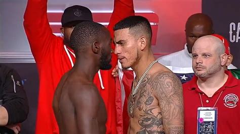 Terence Crawford vs Jose Benavidez Jr: Wild scenes at weigh-in, punch ...