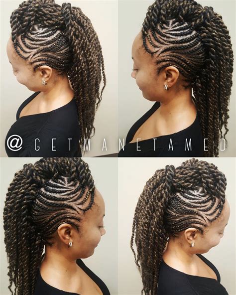 Pin by MANETAMED STUDIO on Braided Mohawks | Braided mohawk hairstyles ...