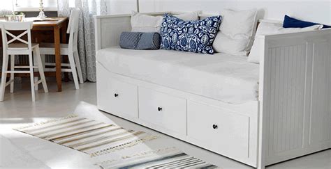 HEMNES Sofa Bed with 3 drawers / 2 mattresses, white Ikea Sofa Bed ...