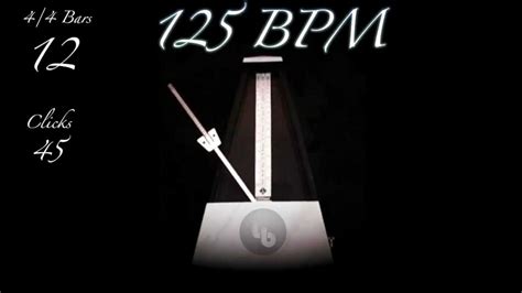 125 BPM Metronome - YouTube