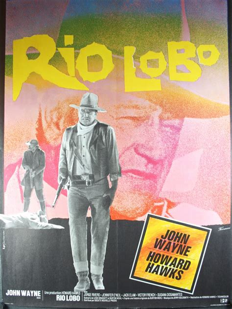 RIO LOBO, Original John Wayne French Movie Poster Designed by René ...