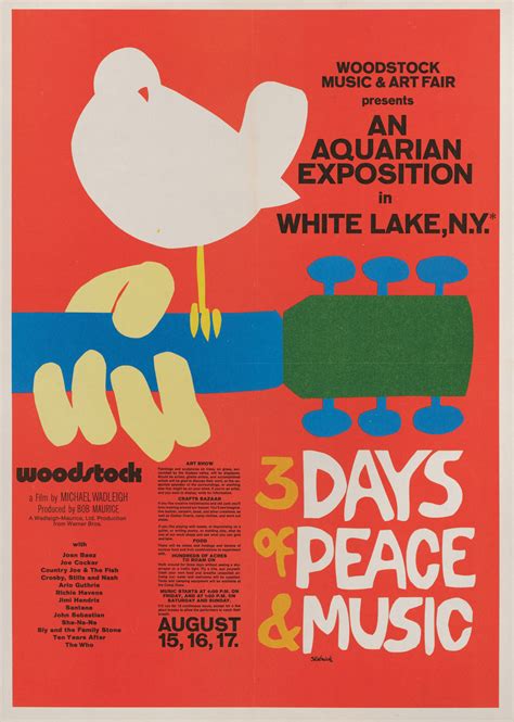 Woodstock (1970) press book poster, US | Original Film Posters Online | Collectibles | Sotheby's