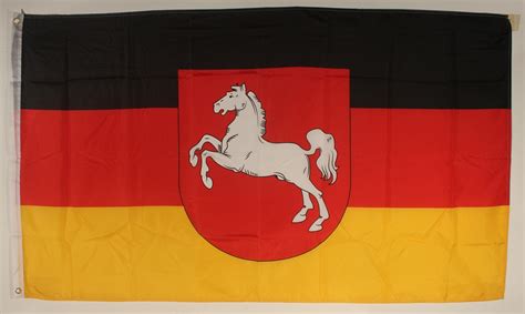 Flagge Fahne Niedersachsen Niedersachsenflagge Pferd | Flaggen 150x90cm ...