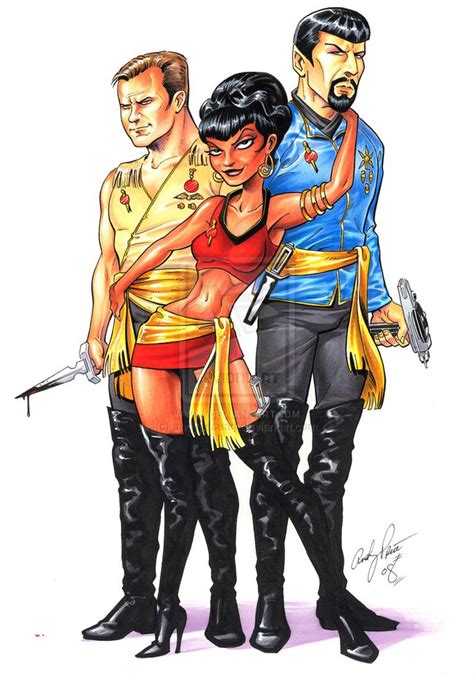 Imperial Kirk Uhura and Spock by andypriceart on deviantART | Star trek cosplay, Star trek tv ...