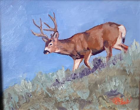 Deer Oil Painting Oil Painting of Deer. Original Oil | Etsy