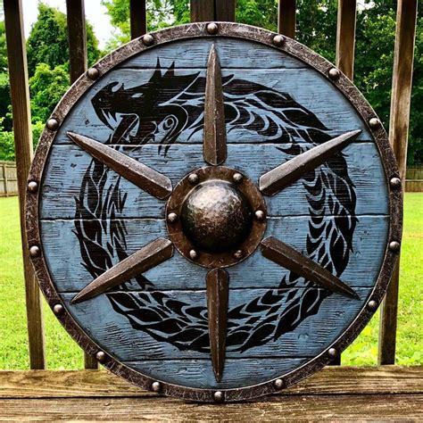 Ouroboros Battleworn Viking Shield | Viking shield, Viking shield design, Viking shields