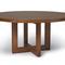 Contemporary dining table - POINTE - ALTURA - walnut / round / extending