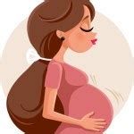 Pregnant woman Stock Illustration by ©Coline #251821592