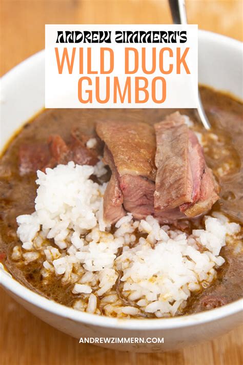 Wild Duck Gumbo with Crispy Duck Breasts Recipe - Andrew Zimmern