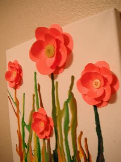 BearCake Creations: Flower Crayon Art