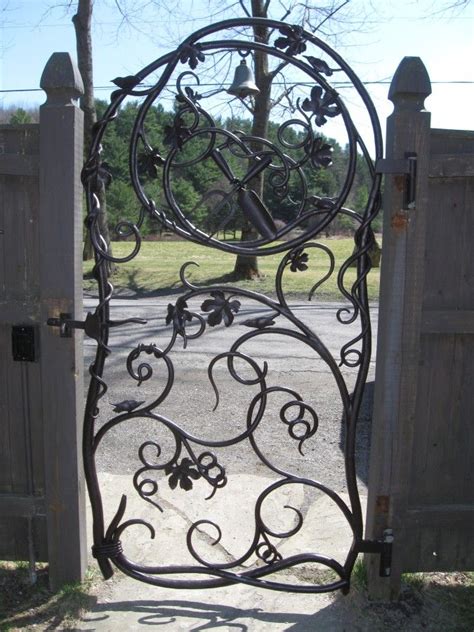 Not only is the gate stunning but the owners had a bell incorporated into the design...no ...